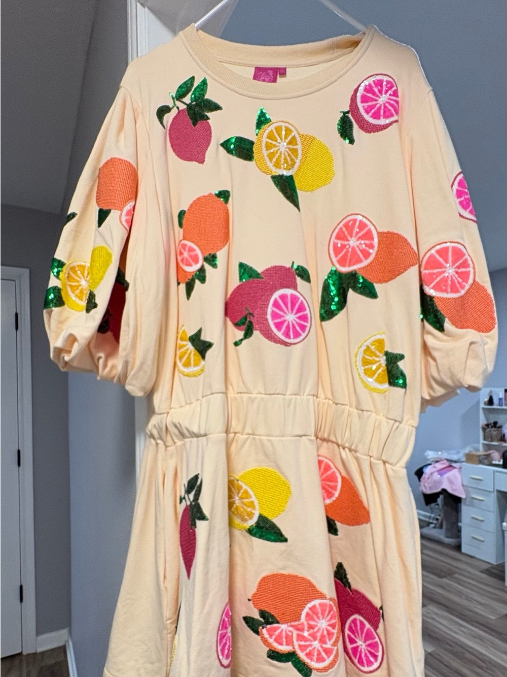 Queen of Sparkle Citrus Dress